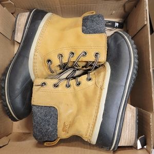 Womens Sorel boots - slimpack lace II (Elk and Black)